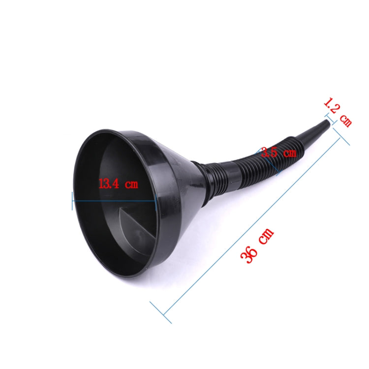 通用汽車卡車摩托車填充塑料汽車漏斗與軟噴口管道倒油工具