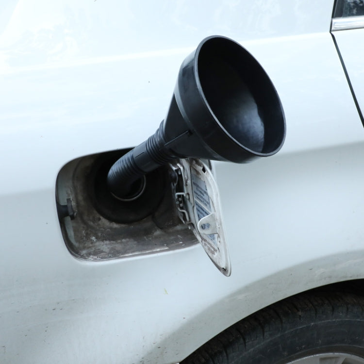 通用汽車卡車摩托車填充塑料汽車漏斗與軟噴口管道倒油工具