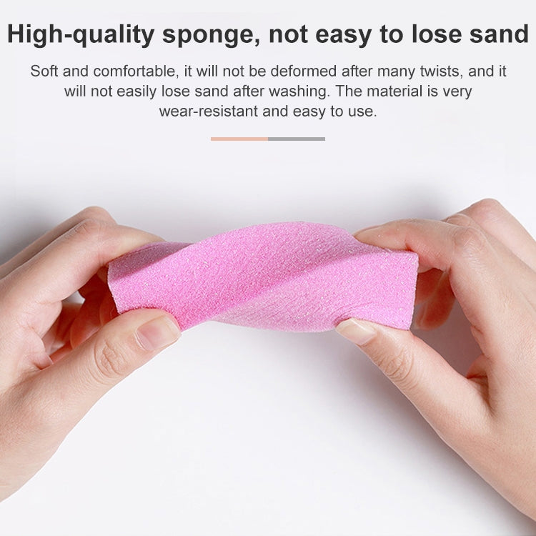 10件白色豆腐塊 美甲打磨四方塊 高彈棉修甲磨砂塊