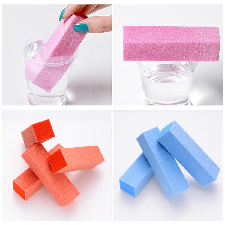 10件白色豆腐塊 美甲打磨四方塊 高彈棉修甲磨砂塊