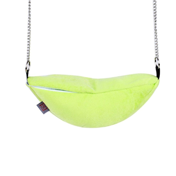 W4032 懸挂鞦韆床香蕉型小窩月亮小屋小動物用品