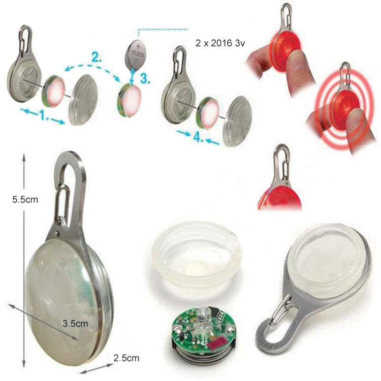 LED閃光狗貓項圈發光吊墜 吸塑卡紙包裝