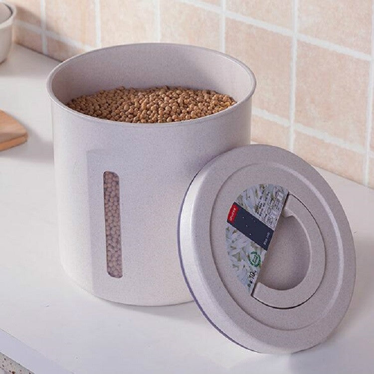 家用米桶谷纖維防潮密封五穀雜糧儲存罐麵粉盒