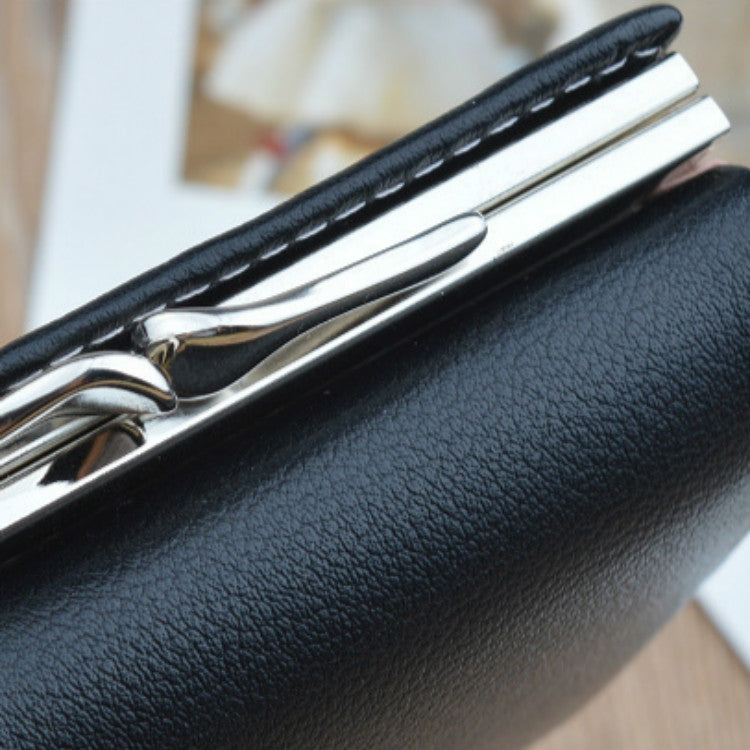 簡約迷你復古花朵短款女士摺疊錢夾零錢包