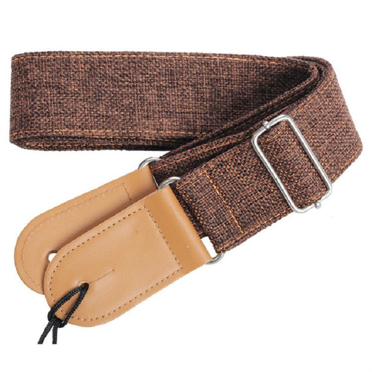 棉麻吉他尾釘背帶斜跨肩帶樂器配件