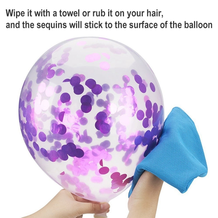 10件一賣 12英寸五彩紙屑氣球 乳膠氣球婚禮裝飾生日快樂派對