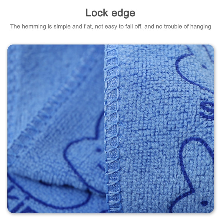 25 * 50cm可愛寶寶兒童毛巾超細纖維吸水乾燥純棉兒童毛巾