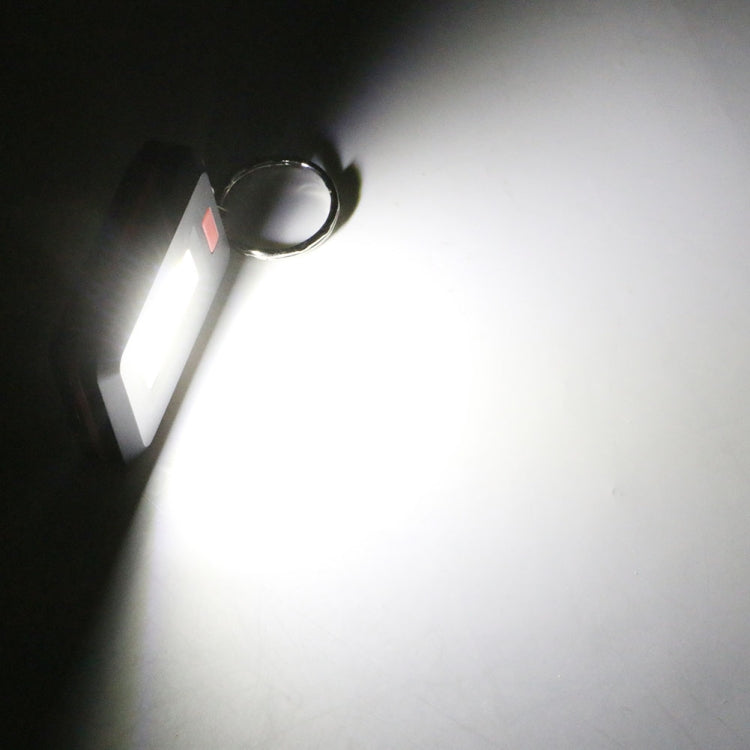 DK-15 2個一賣 3W 迷你COB LED手電筒鑰匙扣燈緊急野營背包燈帶3種模式