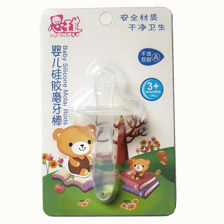 嬰兒硅膠磨牙棒寶寶全硅膠磨牙棒咬咬牙膠