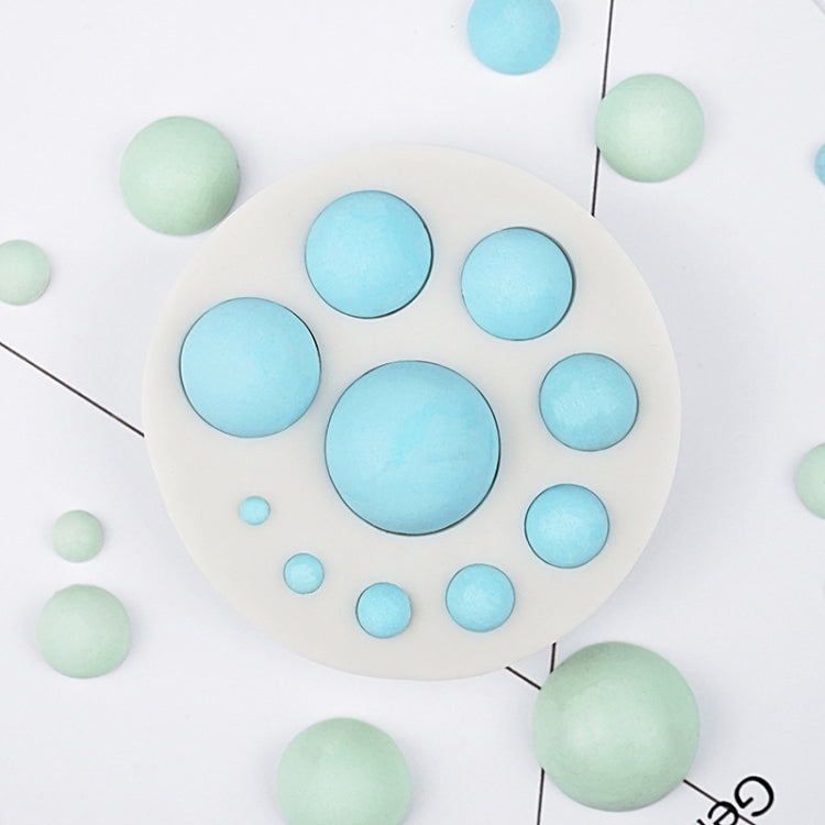 圓硅膠翻糖蛋糕模具 DIY烘焙裝飾 巧克力工具