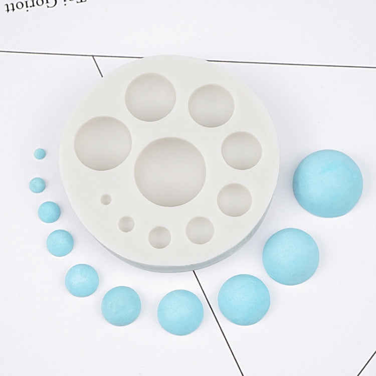 圓硅膠翻糖蛋糕模具 DIY烘焙裝飾 巧克力工具
