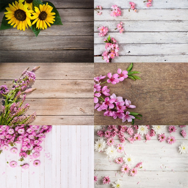 1.25m x 0.8m 木紋花枝道具3D仿真攝影背景布