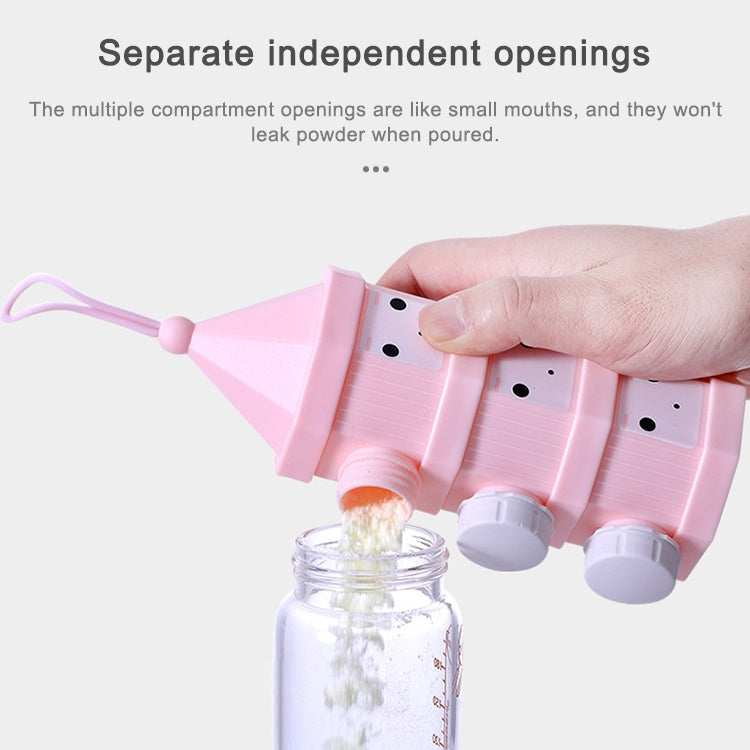 外出便攜可拆開分層奶粉盒嬰兒密封奶粉盒