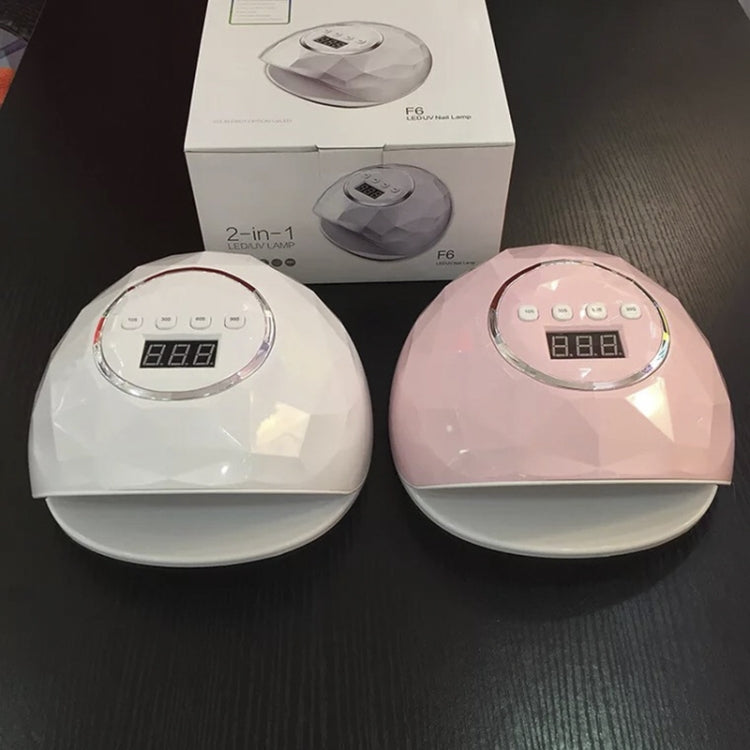 F6 紫外線LED燈指甲烘乾機雙手指甲燈固化凝膠指甲油 帶傳感器 & 定時器 & 液晶显示器