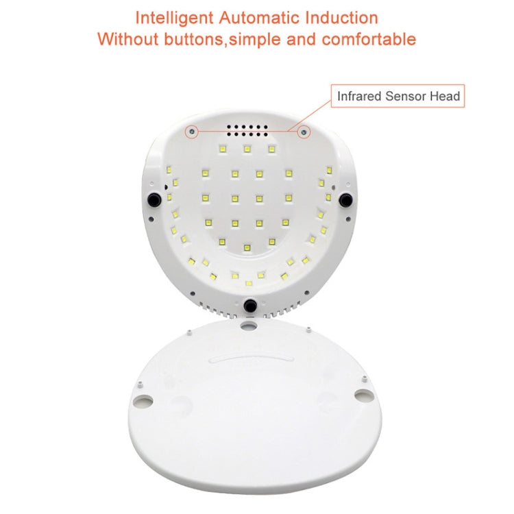 F6 紫外線LED燈指甲烘乾機雙手指甲燈固化凝膠指甲油 帶傳感器 & 定時器 & 液晶显示器