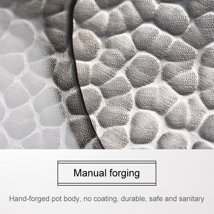 老式傳統手工無塗層炒菜平底鐵鍋