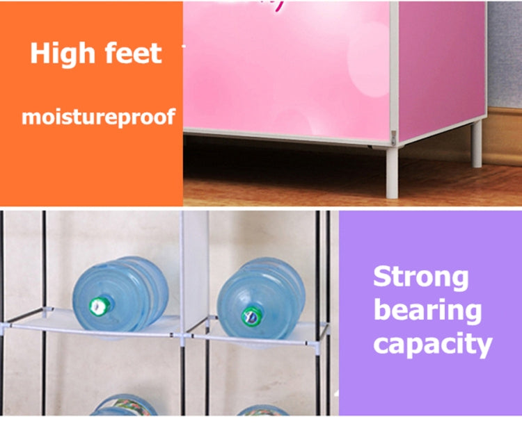 無紡布框架加固衣櫃 單桿DIY組裝收納整理櫃 可拆卸服裝傢具