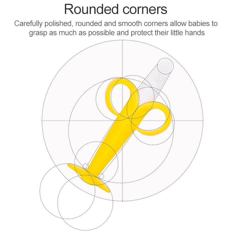 3個嬰兒硅膠訓練牙刷香蕉形狀安全乳牙寶寶咀嚼玩具嬰兒咀嚼的出牙環禮物