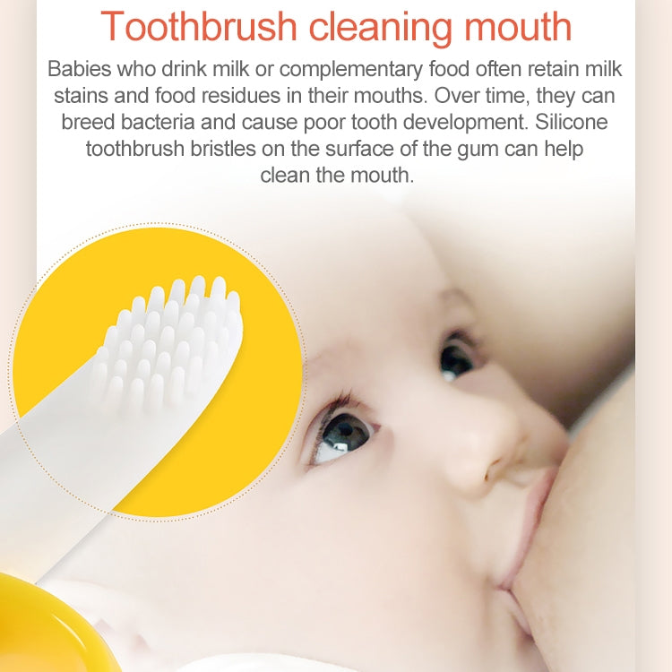 3個嬰兒硅膠訓練牙刷香蕉形狀安全乳牙寶寶咀嚼玩具嬰兒咀嚼的出牙環禮物