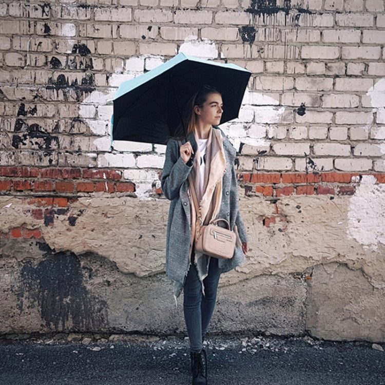 迷你便攜雨傘女防風耐用5摺疊太陽傘便攜遮陽傘