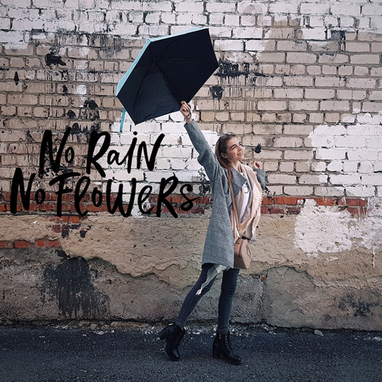 迷你便攜雨傘女防風耐用5摺疊太陽傘便攜遮陽傘