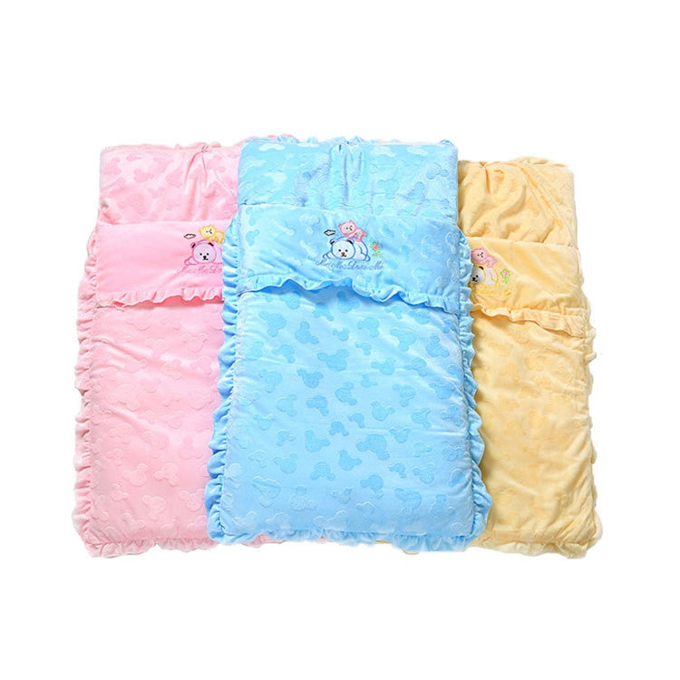 秋冬款加厚寶寶睡袋卡通刺繡嬰兒推車配件