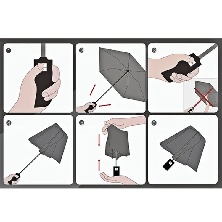 雙色三折抗風防晒晴雨傘