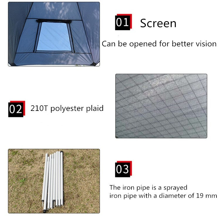 拉布塔戶外自駕游燒烤野營車尾車邊帳蓬