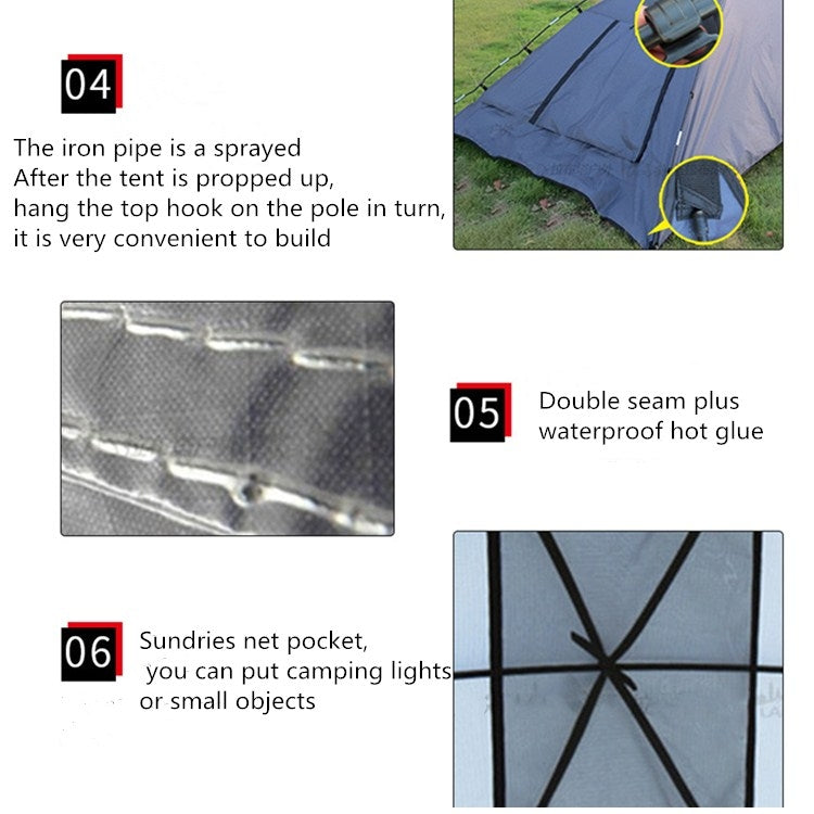 拉布塔戶外自駕游燒烤野營車尾車邊帳蓬