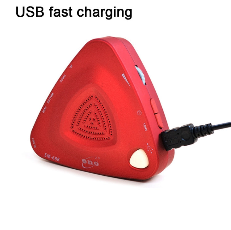 伊諾 EM-688 电子人聲充電款節拍器 適用於鋼琴/吉他/架子鼓/古箏/小提琴