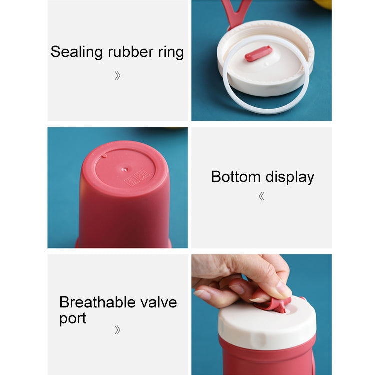 創意塑料早餐喝粥湯防燙密封湯罐杯子 可用於微波爐