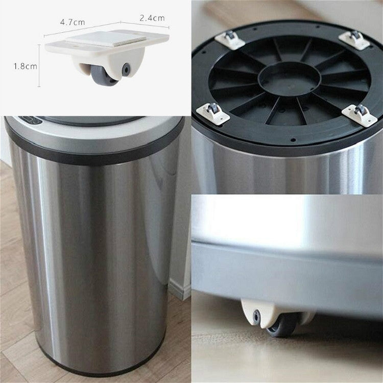 4個賣 收納盒滑輪整理箱收納箱子滾輪垃圾桶滑輪可粘貼輪子