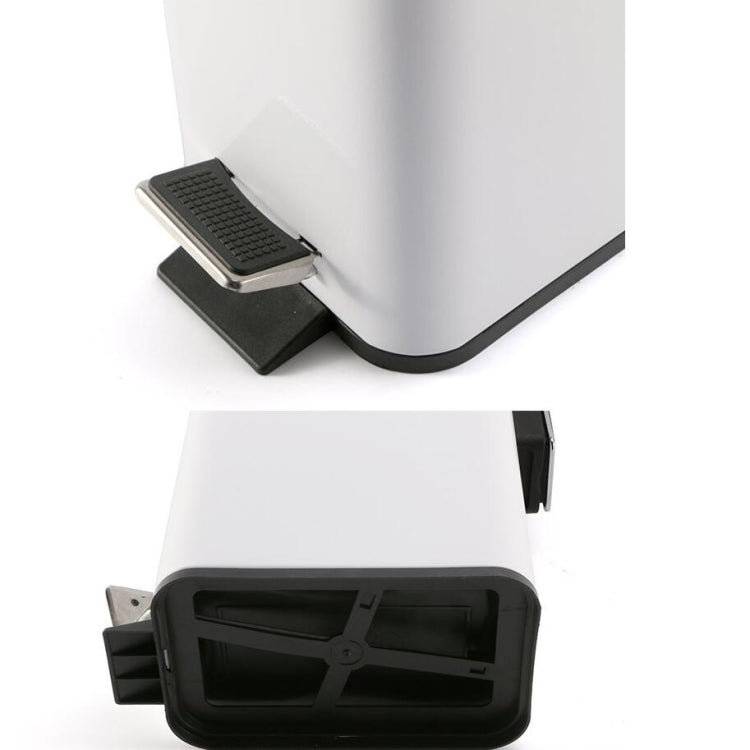 家用不銹鋼腳踏式小號長方形垃圾筒