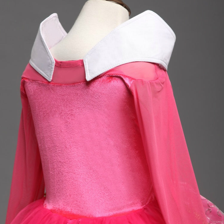 女孩裝扮萬聖節角色扮演睡美人公主禮服聖誕節服裝派對兒童童裝