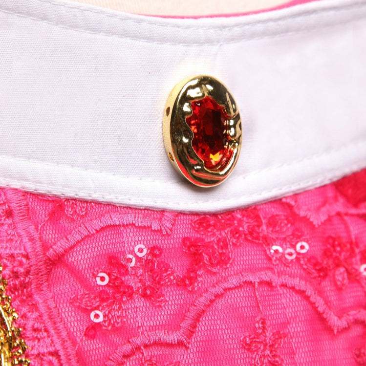 女孩裝扮萬聖節角色扮演睡美人公主禮服聖誕節服裝派對兒童童裝