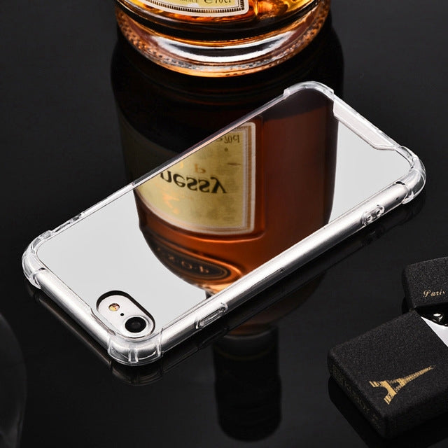 電鍍鏡面防摔軟膠手機殼適用於iPhone XR 6.1英寸