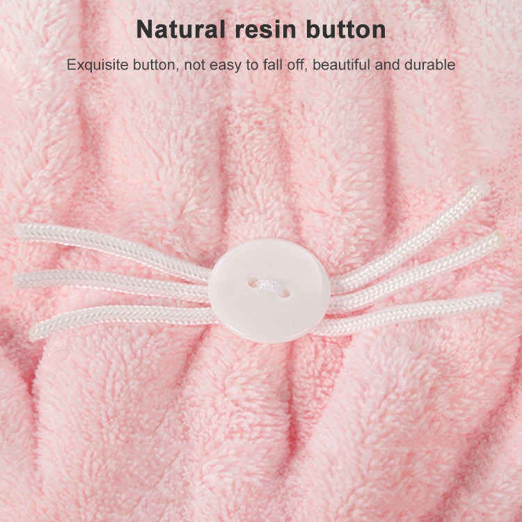 珊瑚絨柔軟吸水貓耳朵干發帽加厚成人浴帽