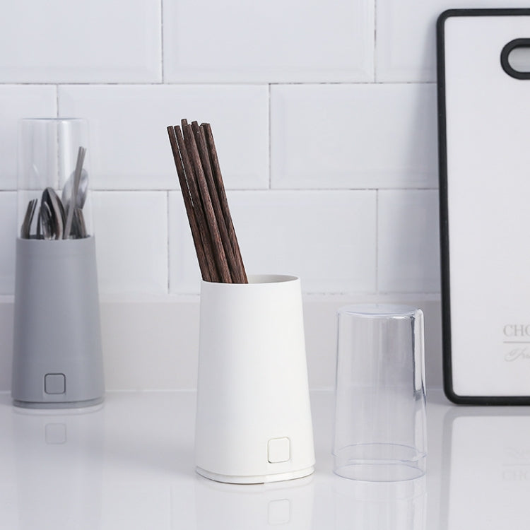 帶蓋防塵廚房瀝水家用塑料餐具收納筷子盒