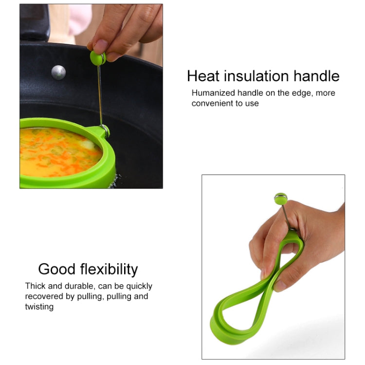 DIY早餐圓形硅膠蛋圈煎蛋模具煎餅戒指不粘鍋廚房烹飪模具