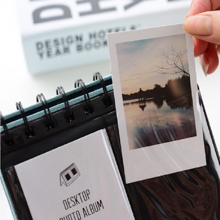 台曆式桌面站立式名牌夾迷你相冊 68枚相冊3寸立式影集