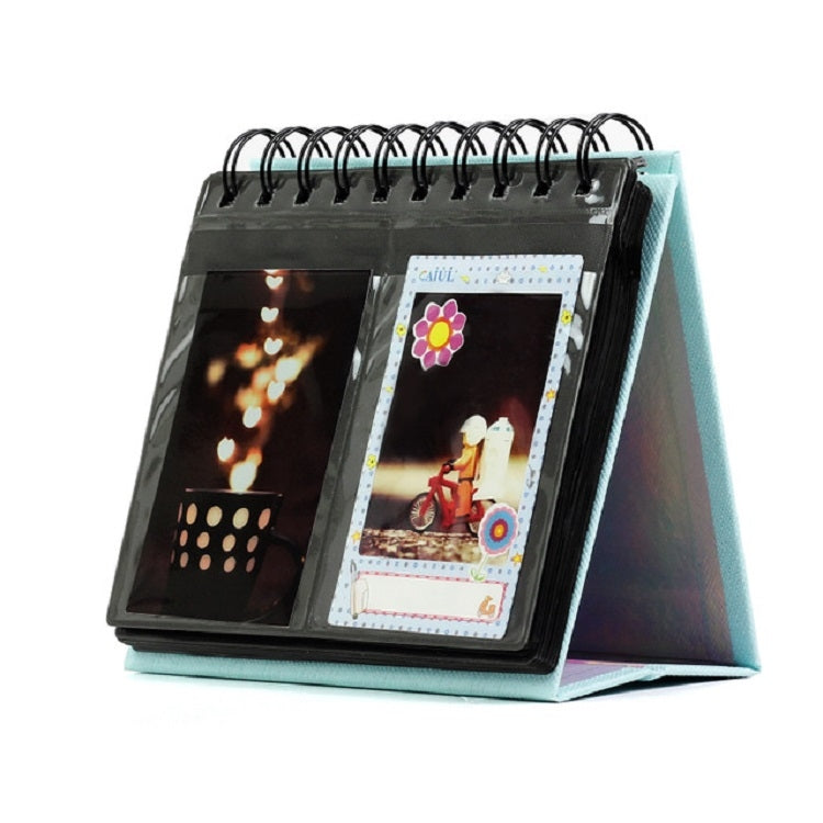 台曆式桌面站立式名牌夾迷你相冊 68枚相冊3寸立式影集