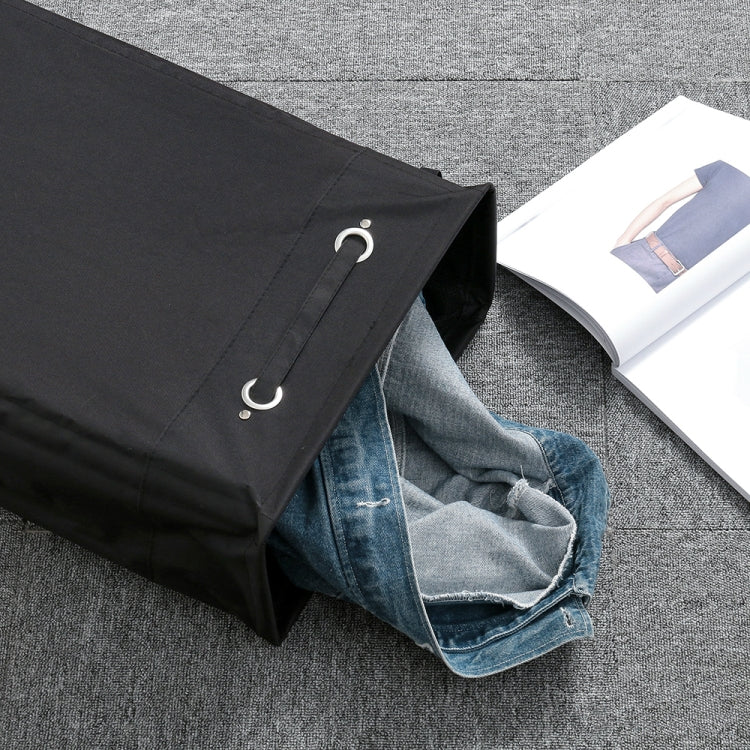 網布束口帶皮腳牛津布臟衣籃 小號可摺疊洗衣籃