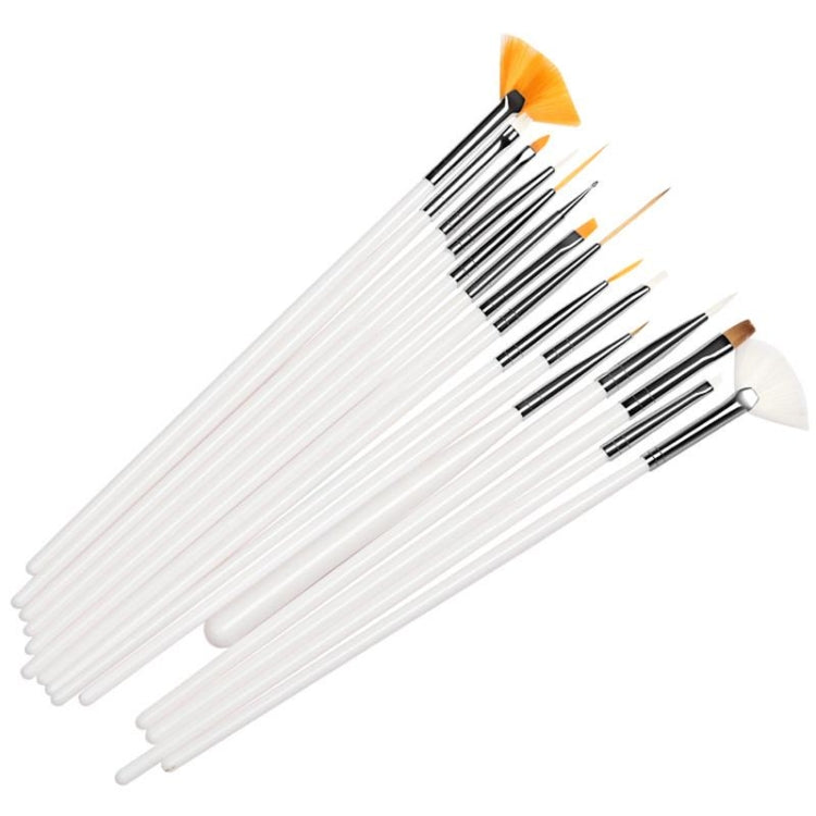 15件/套美甲工具修指甲刷子水鑽指甲裝飾指甲刷套裝繪畫指甲工具筆套裝