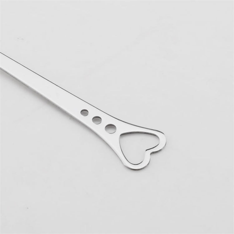 2件一賣 不銹鋼勺 便攜式金屬咖啡茶匙 創意愛心形婚禮派對禮品餐具