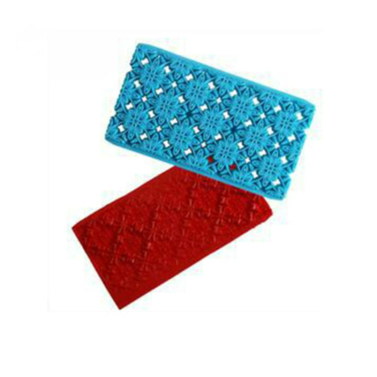 2件一賣 蛋糕翻糖工具 心形菱形紋理格子立交橋曲藝印章印花模具