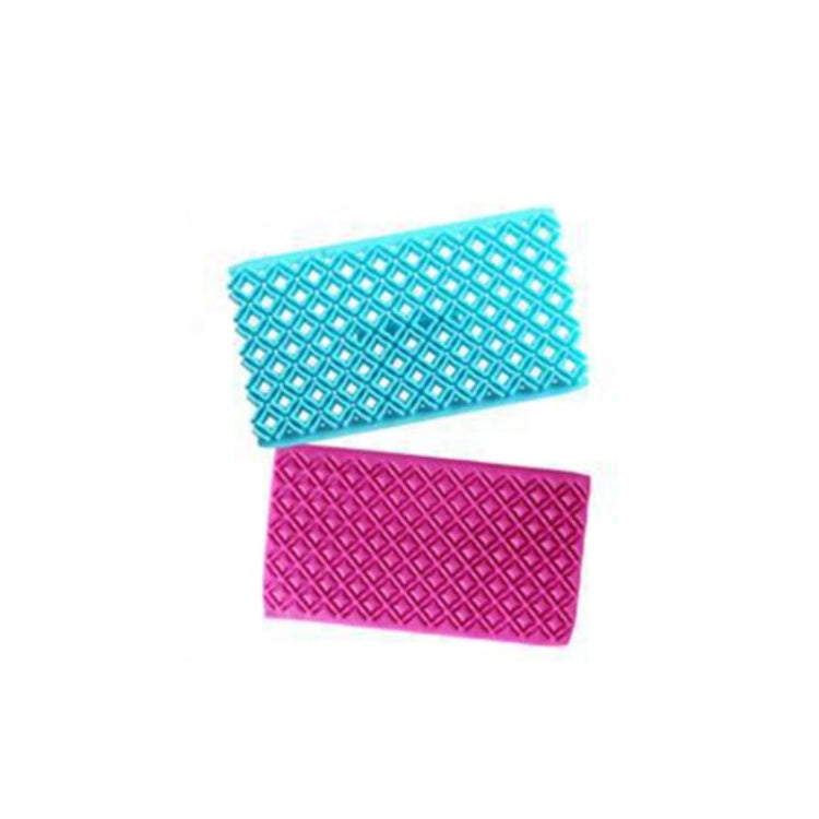 2件一賣 蛋糕翻糖工具 心形菱形紋理格子立交橋曲藝印章印花模具