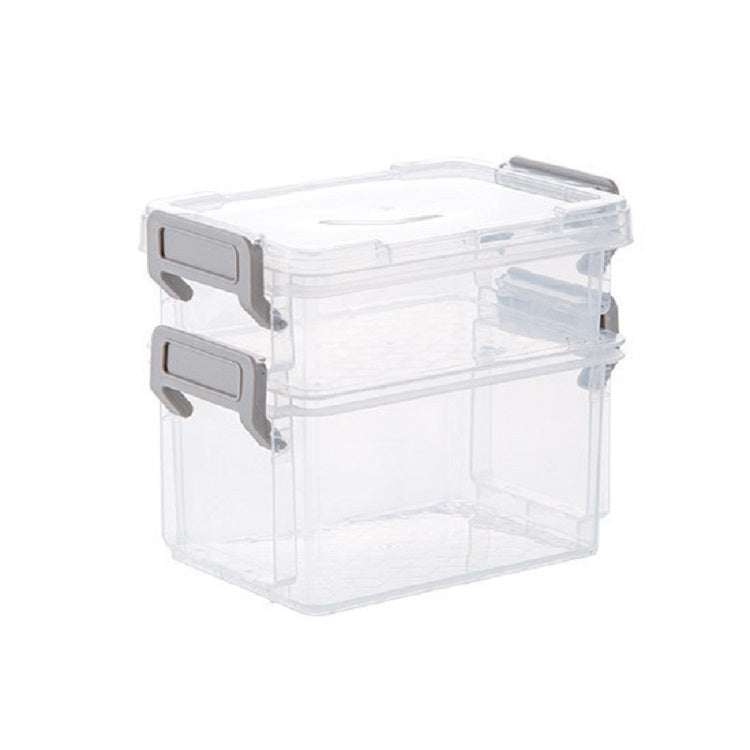 桌面透明有蓋收納盒雜物整理儲物盒