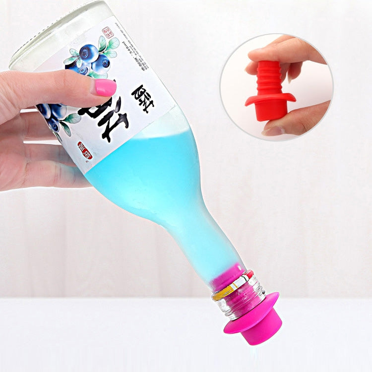 硅膠小禮帽保鮮酒瓶塞調味瓶紅酒塞