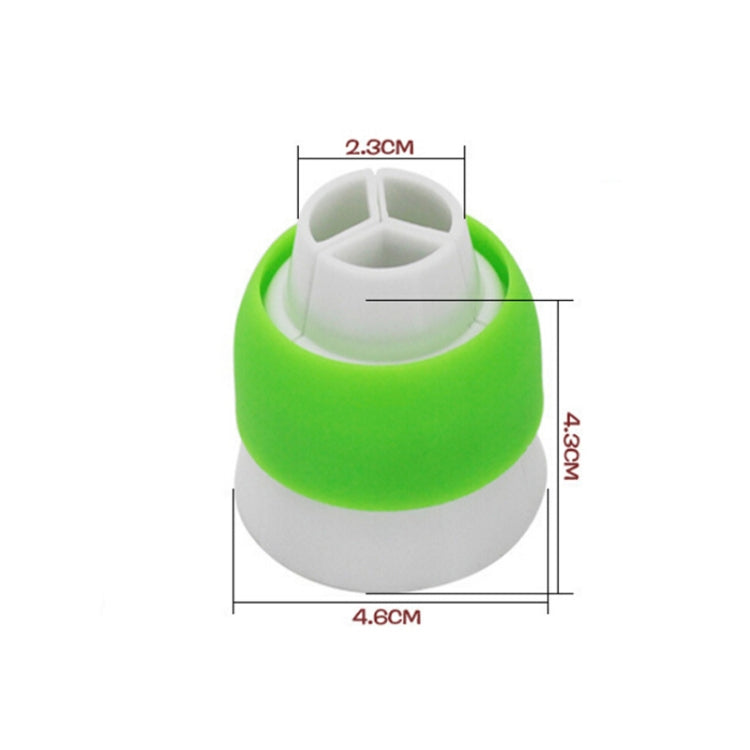 三色裱花嘴奶油裱花袋轉換器蛋糕裝飾工具