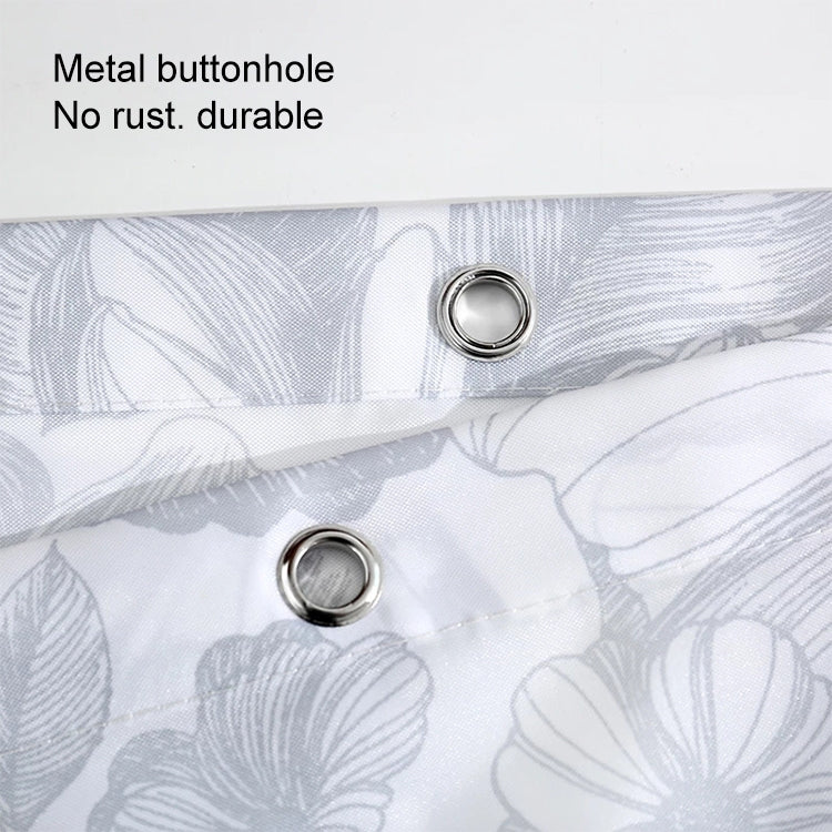 蝴蝶防水滌綸可水洗浴簾